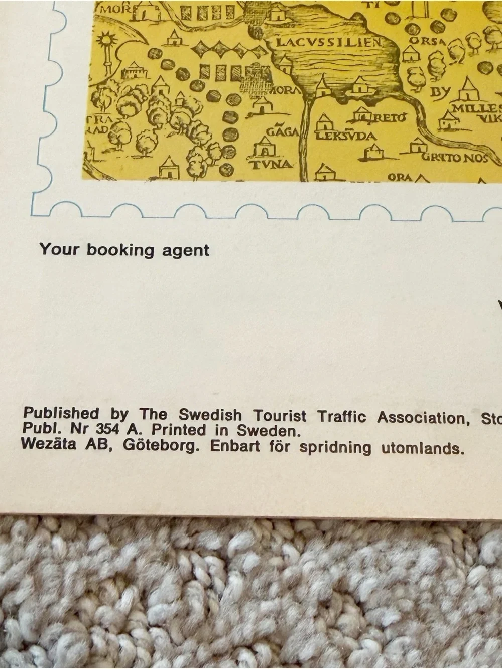 1965 Swedish Sweden Travel Tourism Brochure Womens Rhythmic Gymnastics Team